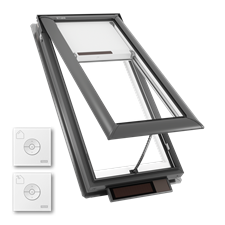 A Venting Skylight System with included remotes for venting and shade operation